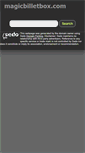 Mobile Screenshot of magicbilletbox.com
